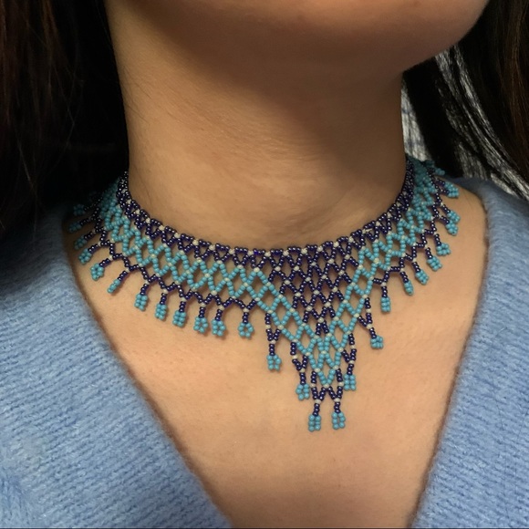 Vintage beaded choker - Picture 3 of 3